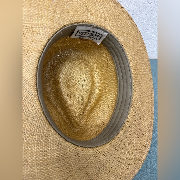 Stetson Limestone Toyo Straw Outback Hat Men’s Large Sand - Picture 13 of 16